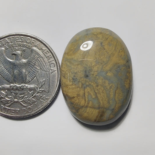 Polychrome Jasper gemstone cabochon - natural crystal healing stone for jewelry making by Gemivra