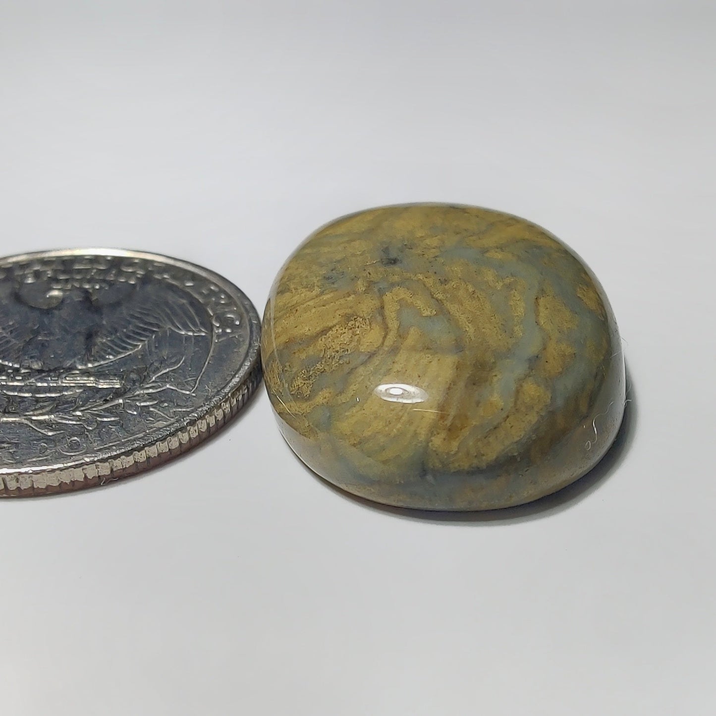 Polychrome Jasper gemstone cabochon - natural crystal healing stone for jewelry making by Gemivra