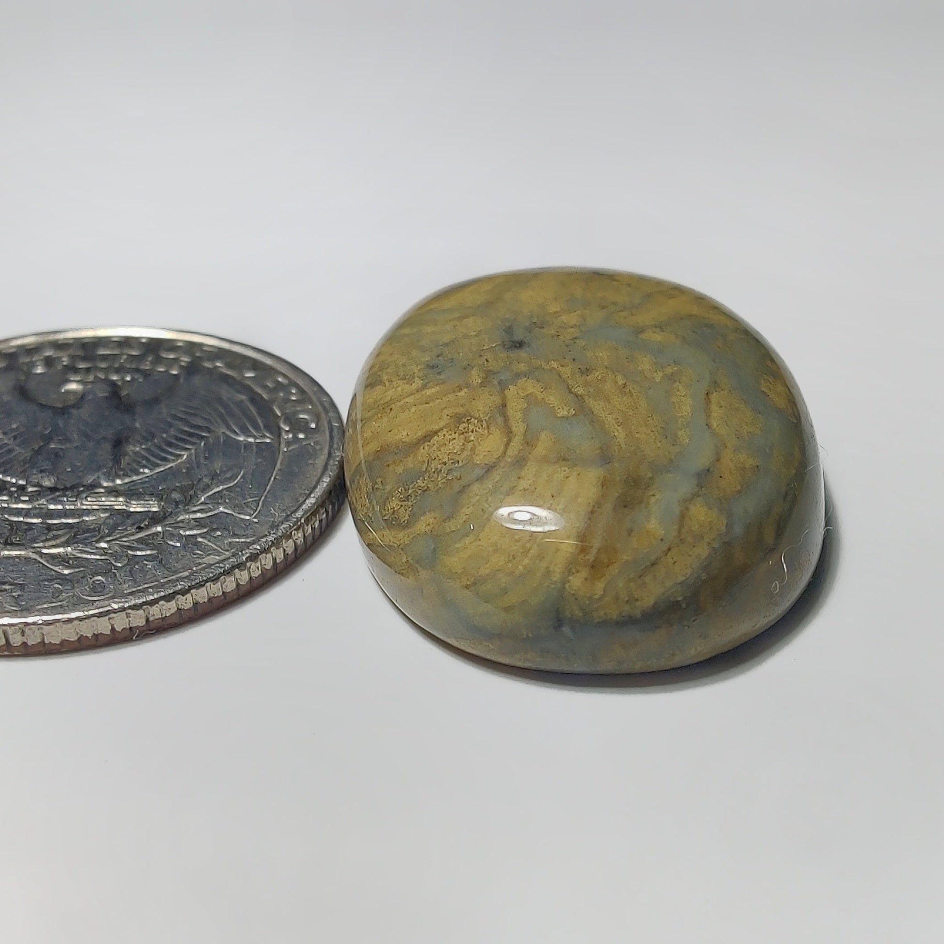 Polychrome Jasper gemstone cabochon - natural crystal healing stone for jewelry making by Gemivra