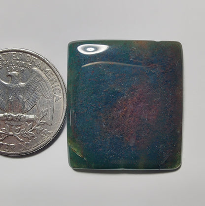 Moss Agate gemstone cabochon - natural crystal healing stone for jewelry making by Gemivra