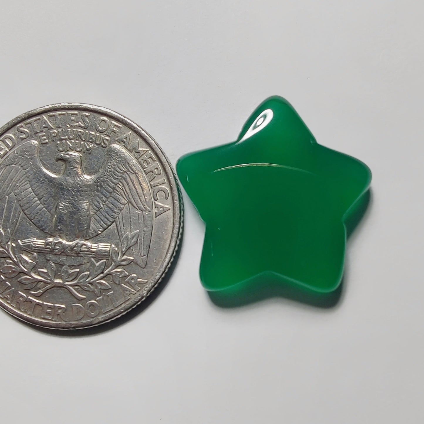 Green Onyx gemstone cabochon - natural crystal healing stone for jewelry making by Gemivra