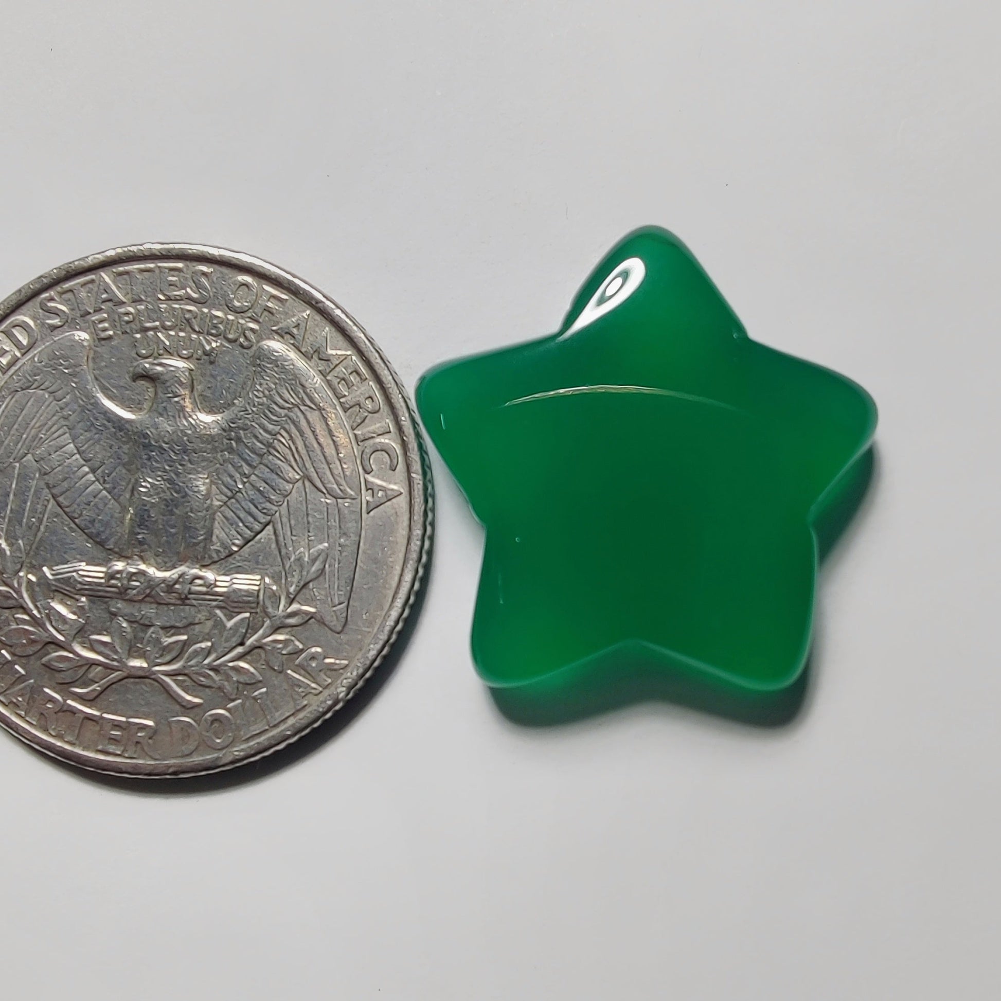 Green Onyx gemstone cabochon - natural crystal healing stone for jewelry making by Gemivra