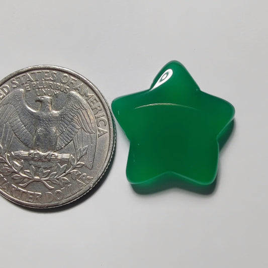 Green Onyx gemstone cabochon - natural crystal healing stone for jewelry making by Gemivra