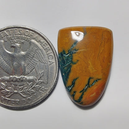 Thunder Agate gemstone cabochon - natural crystal healing stone for jewelry making by Gemivra