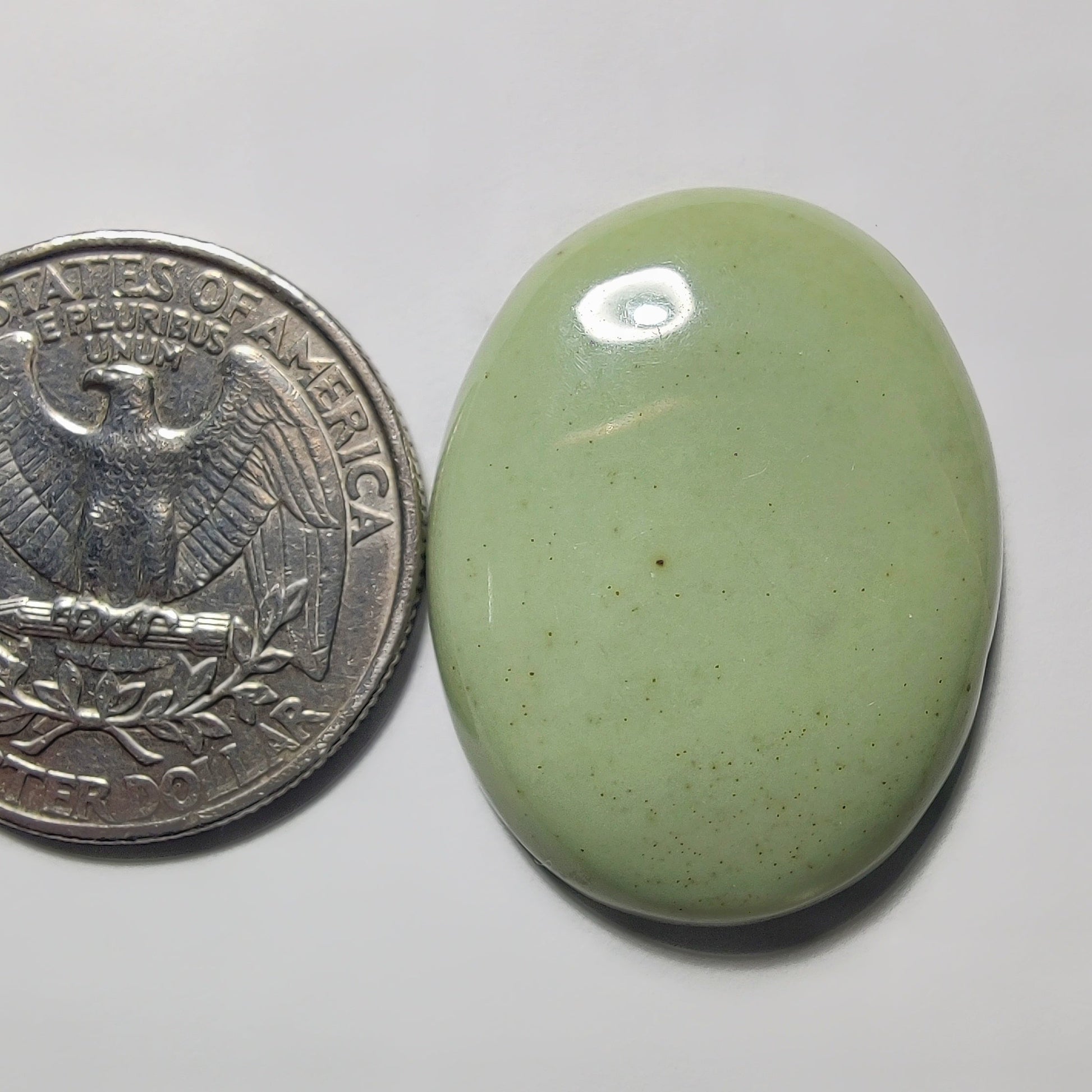 Lemon Chrysoprase gemstone cabochon - natural crystal healing stone for jewelry making by Gemivra