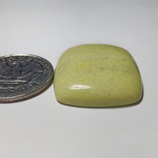 Lemon Chrysoprase gemstone cabochon - natural crystal healing stone for jewelry making by Gemivra