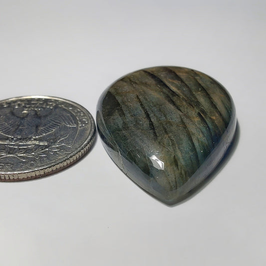 Labradorite gemstone cabochon - natural crystal healing stone for jewelry making by Gemivra