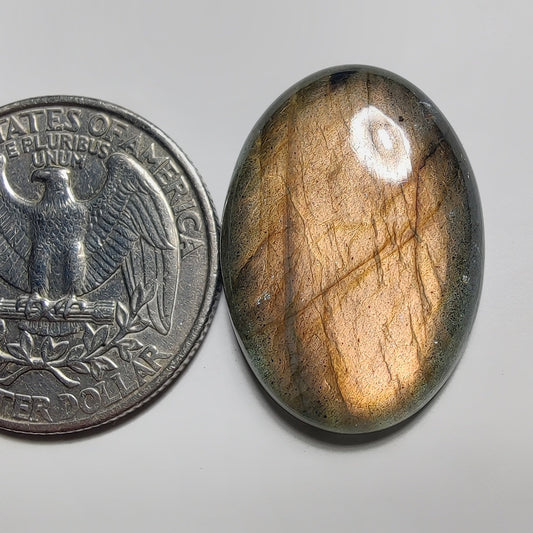 Labradorite gemstone cabochon - natural crystal healing stone for jewelry making by Gemivra