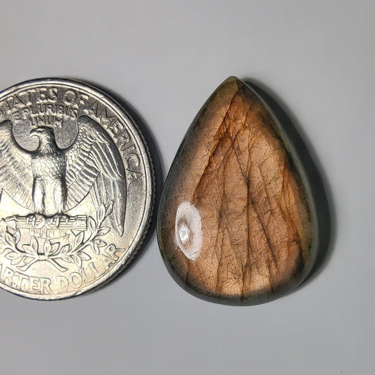 Labradorite gemstone cabochon - natural crystal healing stone for jewelry making by Gemivra