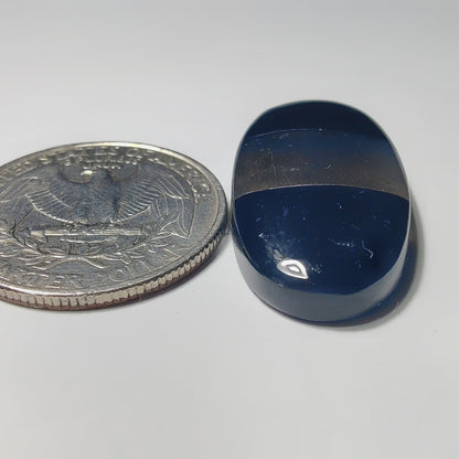 Labradorite And Black Onyx Doublet gemstone cabochon - natural crystal healing stone for jewelry making by Gemivra