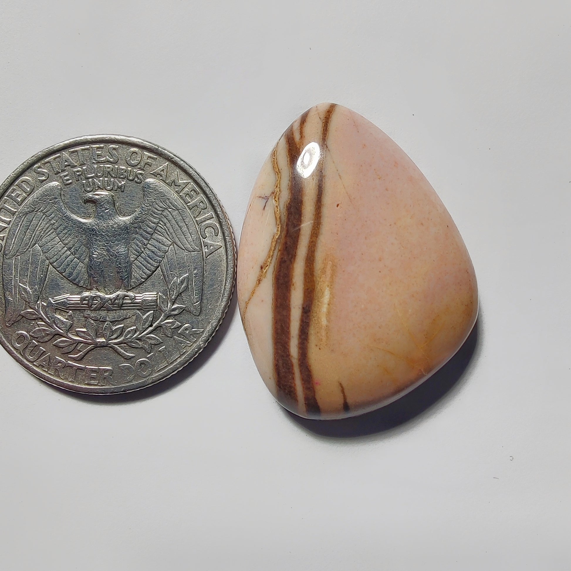 Coconut Jasper gemstone cabochon - natural crystal healing stone for jewelry making by Gemivra
