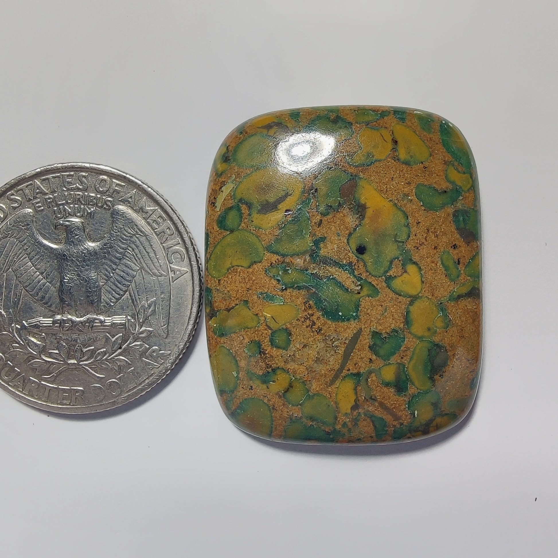 Fruit Jasper gemstone cabochon - natural crystal healing stone for jewelry making by Gemivra