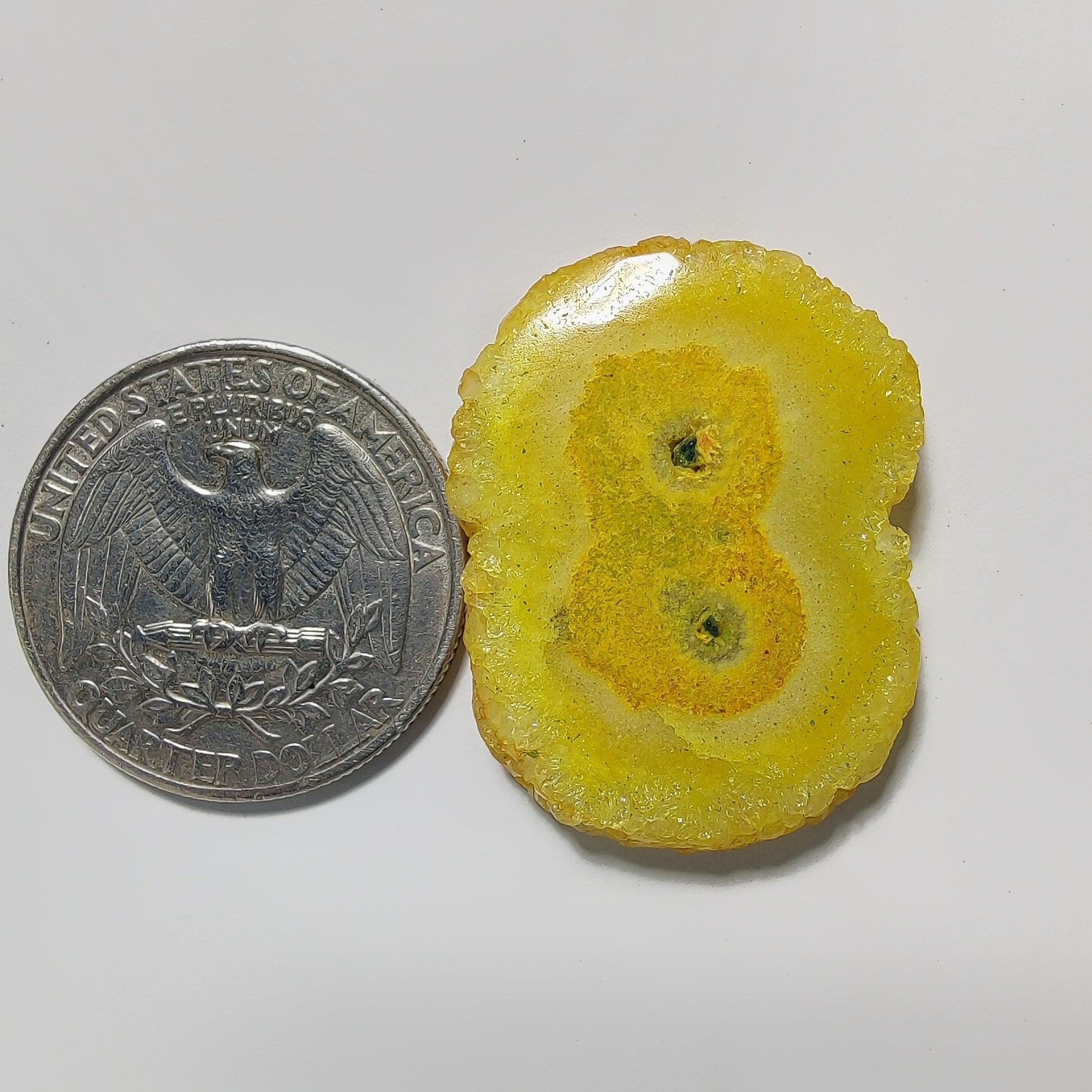 Dyed Soler Quartz gemstone cabochon - natural crystal healing stone for jewelry making by Gemivra