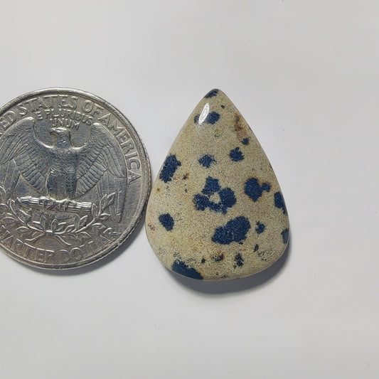 Dalmatian Jasper gemstone cabochon - natural crystal healing stone for jewelry making by Gemivra