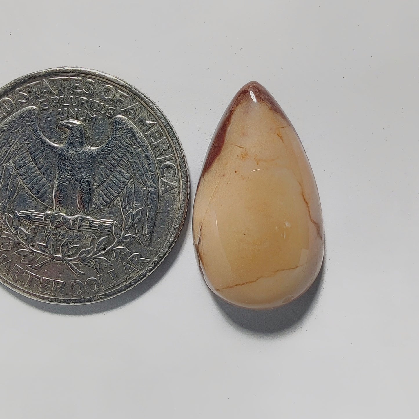 Coconut Jasper gemstone cabochon - natural crystal healing stone for jewelry making by Gemivra