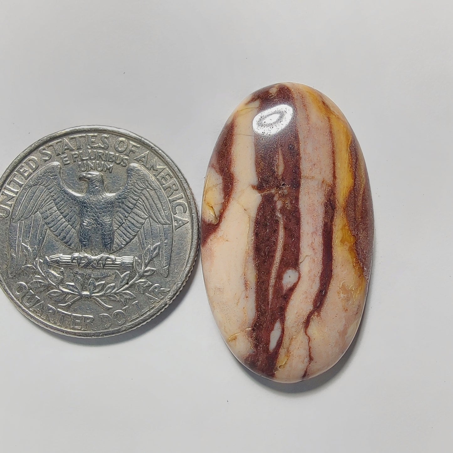 Coconut Jasper gemstone cabochon - natural crystal healing stone for jewelry making by Gemivra