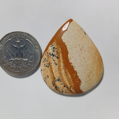 Picture Jasper gemstone cabochon - natural crystal healing stone for jewelry making by Gemivra