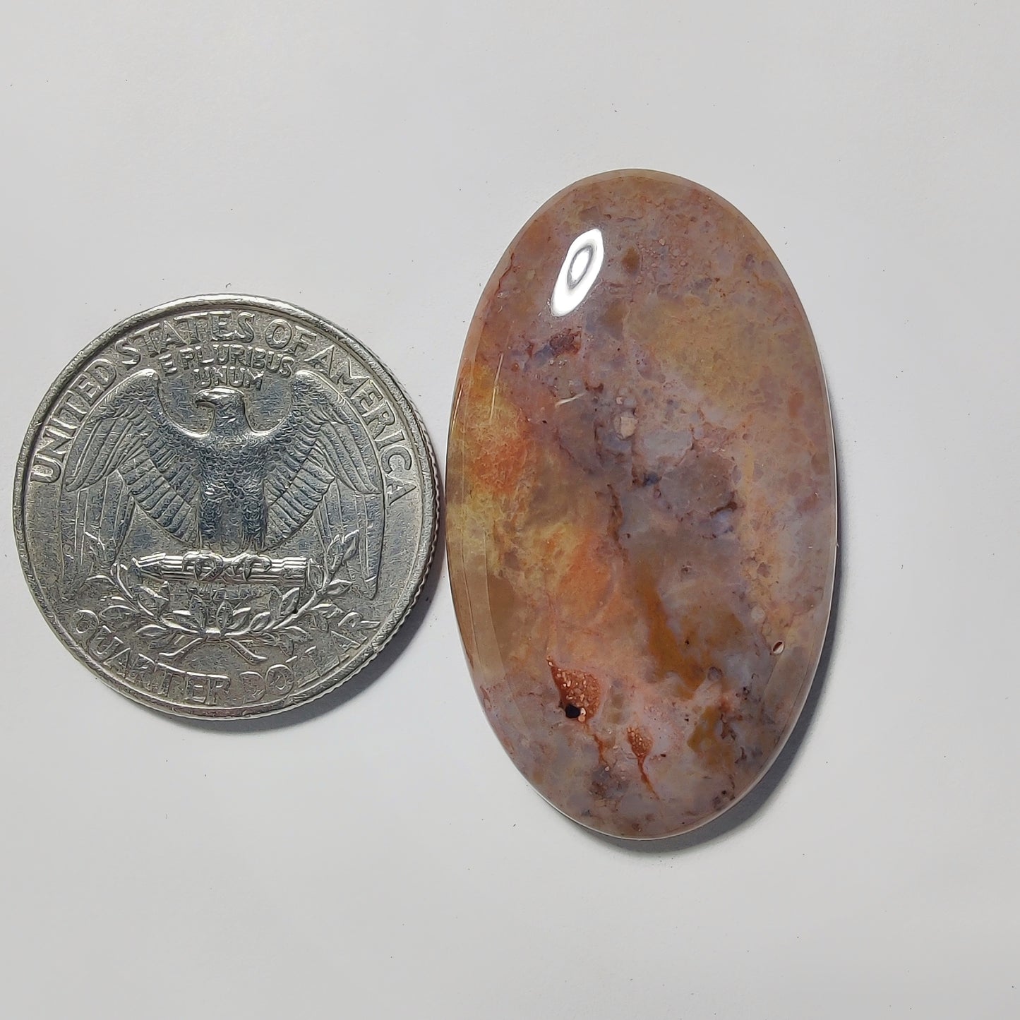 Butterlite Jasper gemstone cabochon - natural crystal healing stone for jewelry making by Gemivra