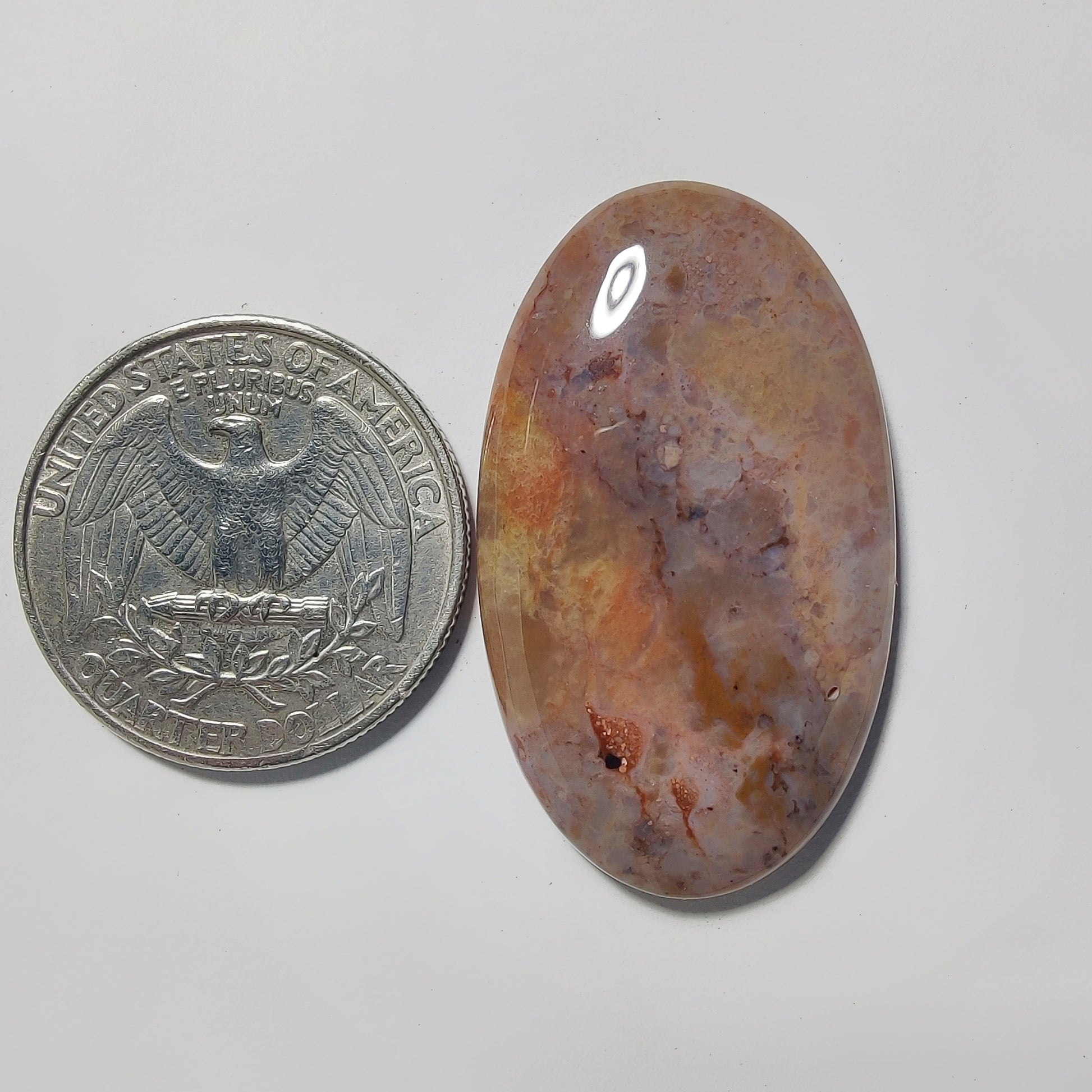Butterlite Jasper gemstone cabochon - natural crystal healing stone for jewelry making by Gemivra