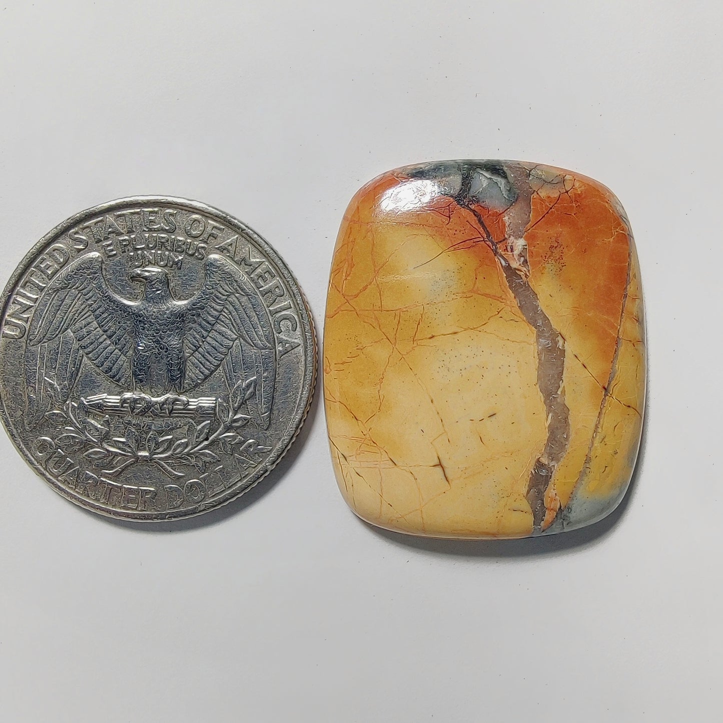 Maligano Jasper gemstone cabochon - natural crystal healing stone for jewelry making by Gemivra