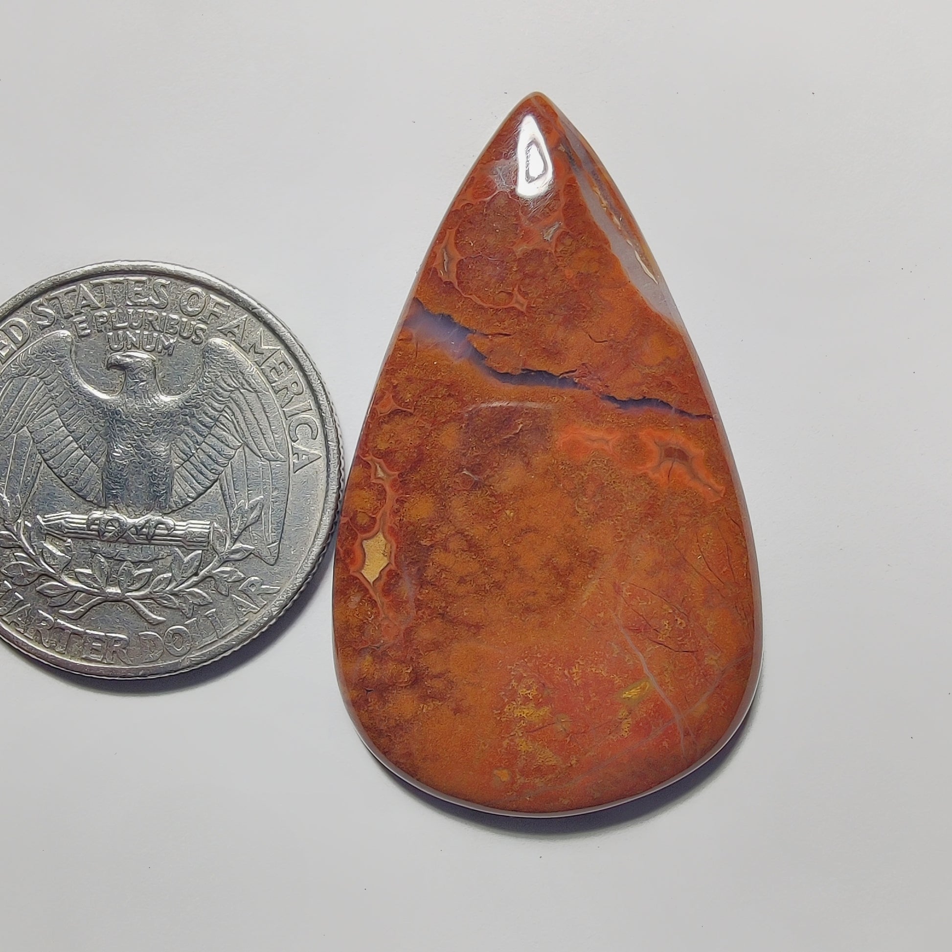 Ocean Jasper gemstone cabochon - natural crystal healing stone for jewelry making by Gemivra