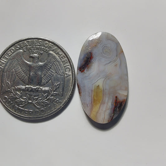 Crazy Lace Agate gemstone cabochon - natural crystal healing stone for jewelry making by Gemivra