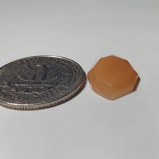 Step Cut Peach Moonstone