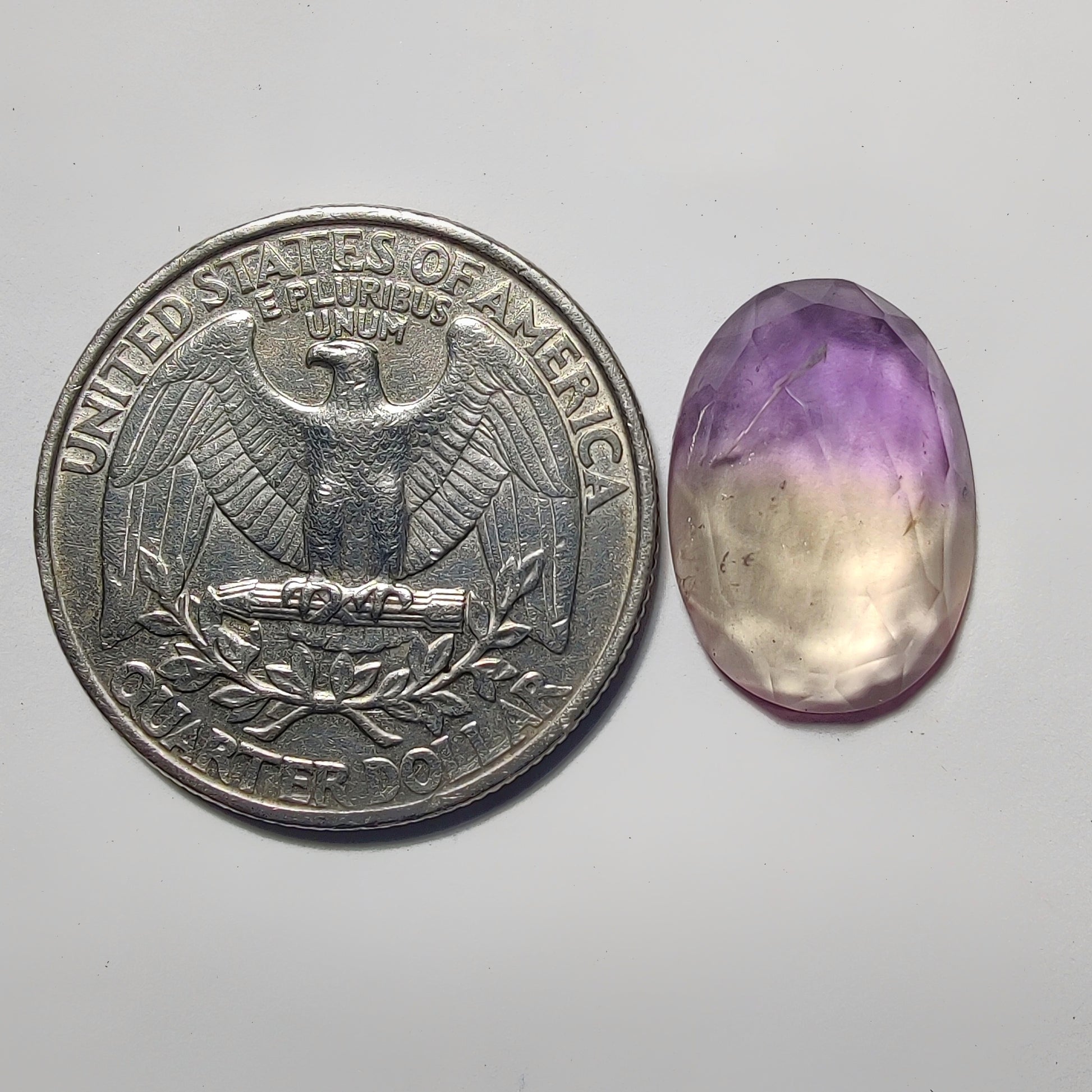 Rose Cut Ametrine gemstone cabochon - natural crystal healing stone for jewelry making by Gemivra