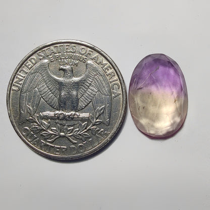 Rose Cut Ametrine gemstone cabochon - natural crystal healing stone for jewelry making by Gemivra