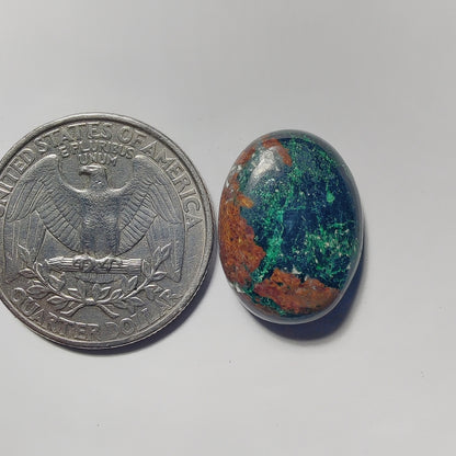 Chrysocolla gemstone cabochon - natural crystal healing stone for jewelry making by Gemivra