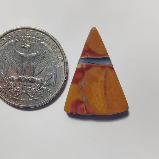 Thunder Agate gemstone cabochon - natural crystal healing stone for jewelry making by Gemivra