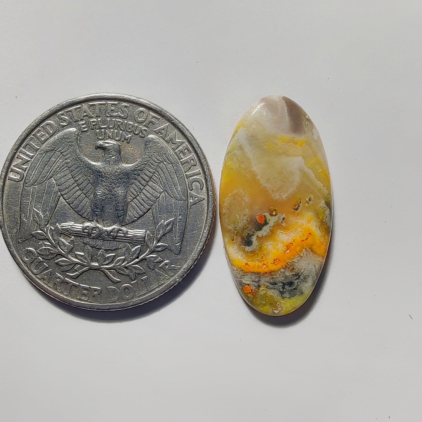 Bumblebee Jasper gemstone cabochon - natural crystal healing stone for jewelry making by Gemivra