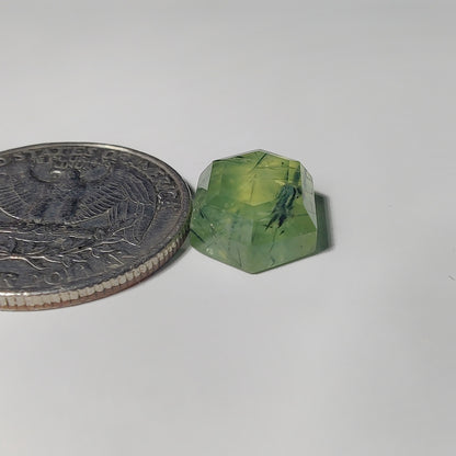 Step Cut Prehnite