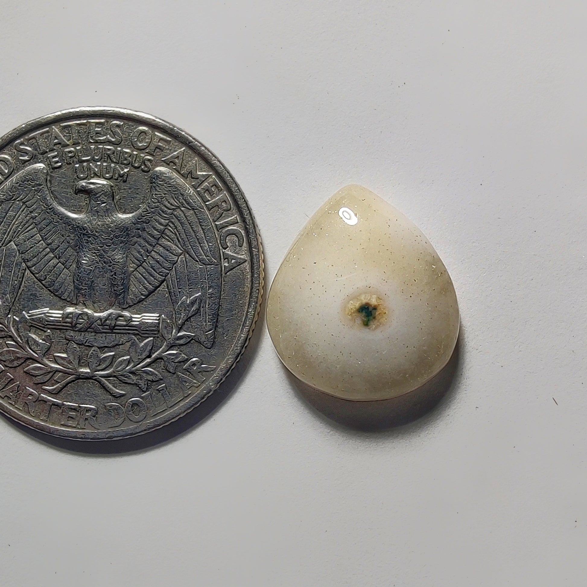 Soler Quartz gemstone cabochon - natural crystal healing stone for jewelry making by Gemivra