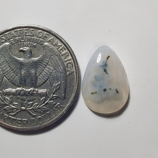 Soler Quartz gemstone cabochon - natural crystal healing stone for jewelry making by Gemivra
