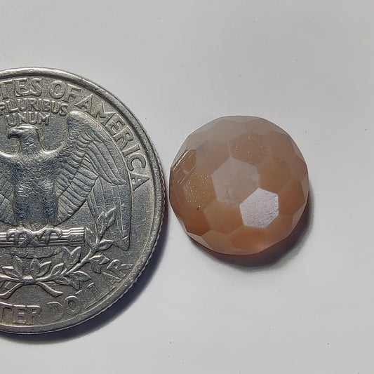 Hexagon Cut Prach Moonstone gemstone cabochon - natural crystal healing stone for jewelry making by Gemivra