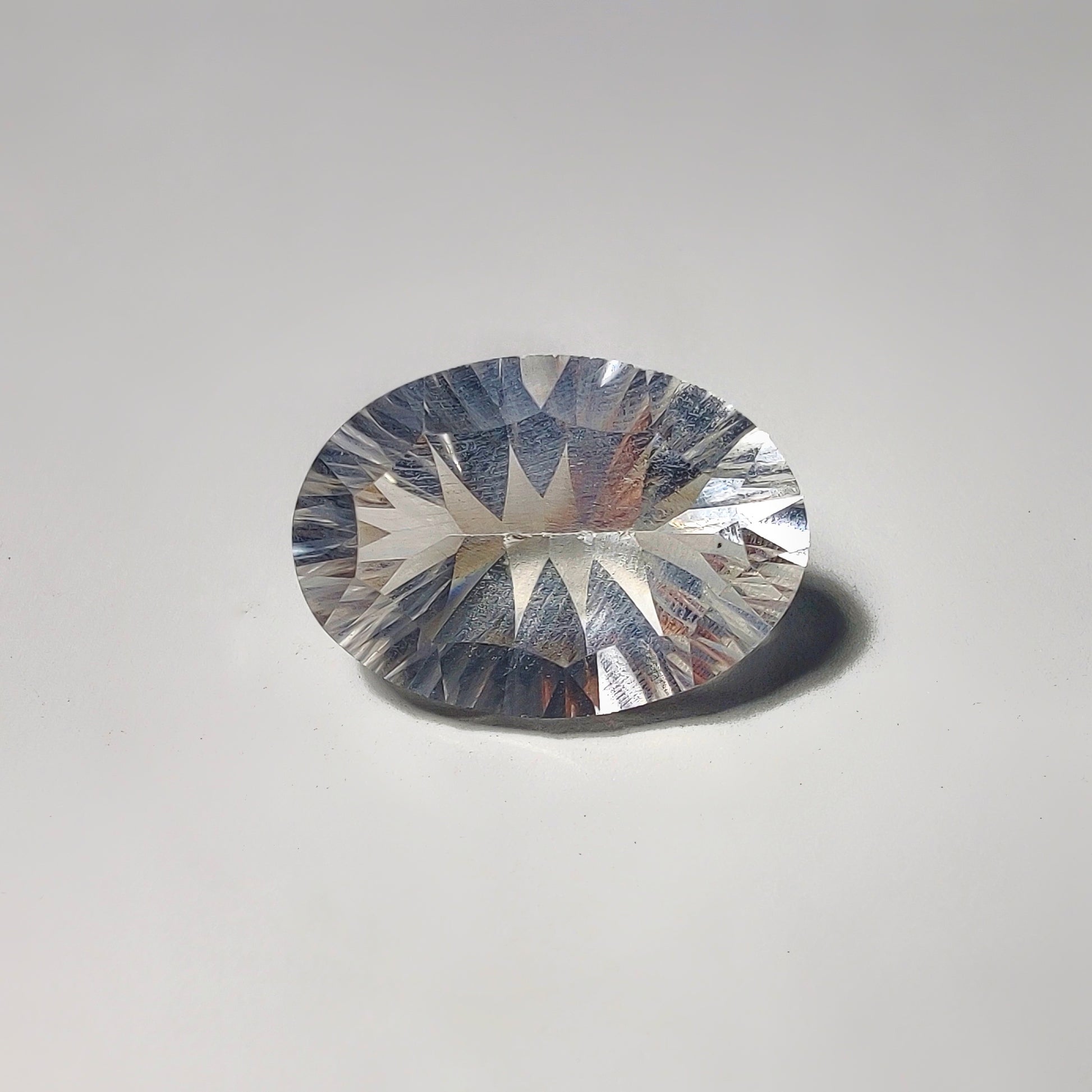 Faceted Crystal gemstone cabochon - natural crystal healing stone for jewelry making by Gemivra