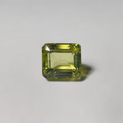 Faceted Lemon Quartz gemstone cabochon - natural crystal healing stone for jewelry making by Gemivra