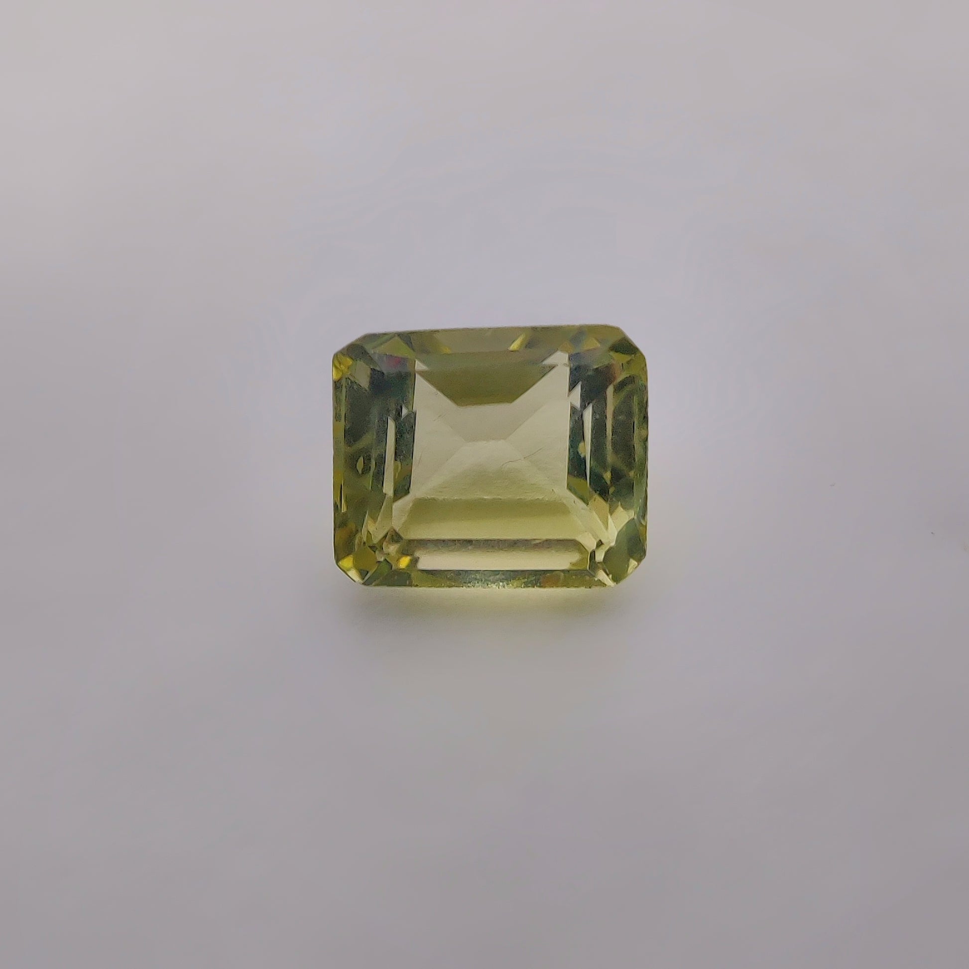 Faceted Lemon Quartz gemstone cabochon - natural crystal healing stone for jewelry making by Gemivra