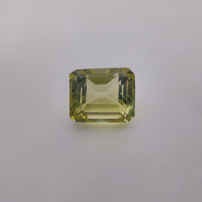 Faceted Lemon Quartz gemstone cabochon - natural crystal healing stone for jewelry making by Gemivra