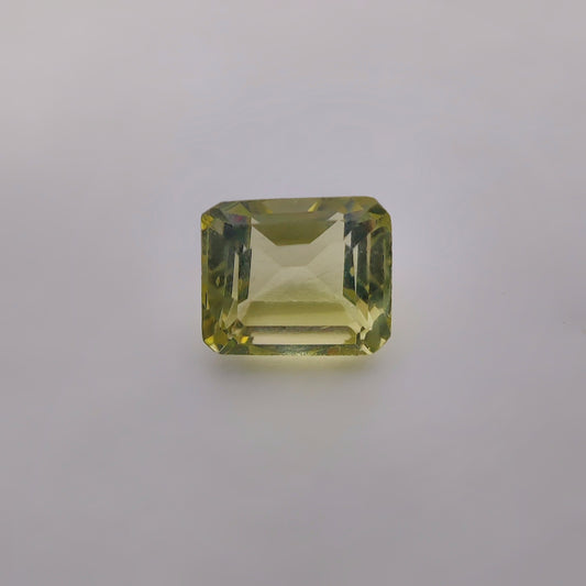 Faceted Lemon Quartz gemstone cabochon - natural crystal healing stone for jewelry making by Gemivra