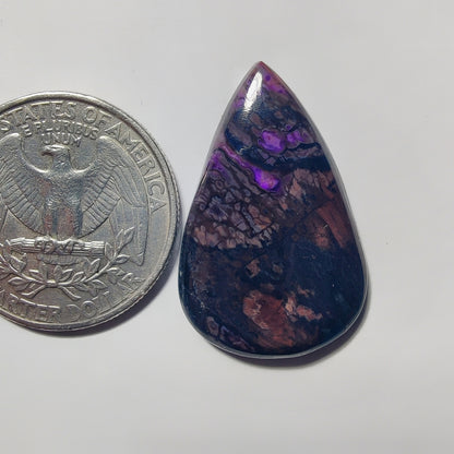 Sugilite gemstone cabochon - natural crystal healing stone for jewelry making by Gemivra