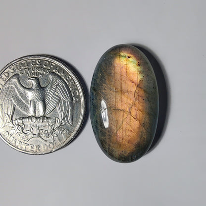 Labradorite gemstone cabochon - natural crystal healing stone for jewelry making by Gemivra