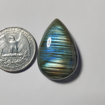 Labradorite gemstone cabochon - natural crystal healing stone for jewelry making by Gemivra