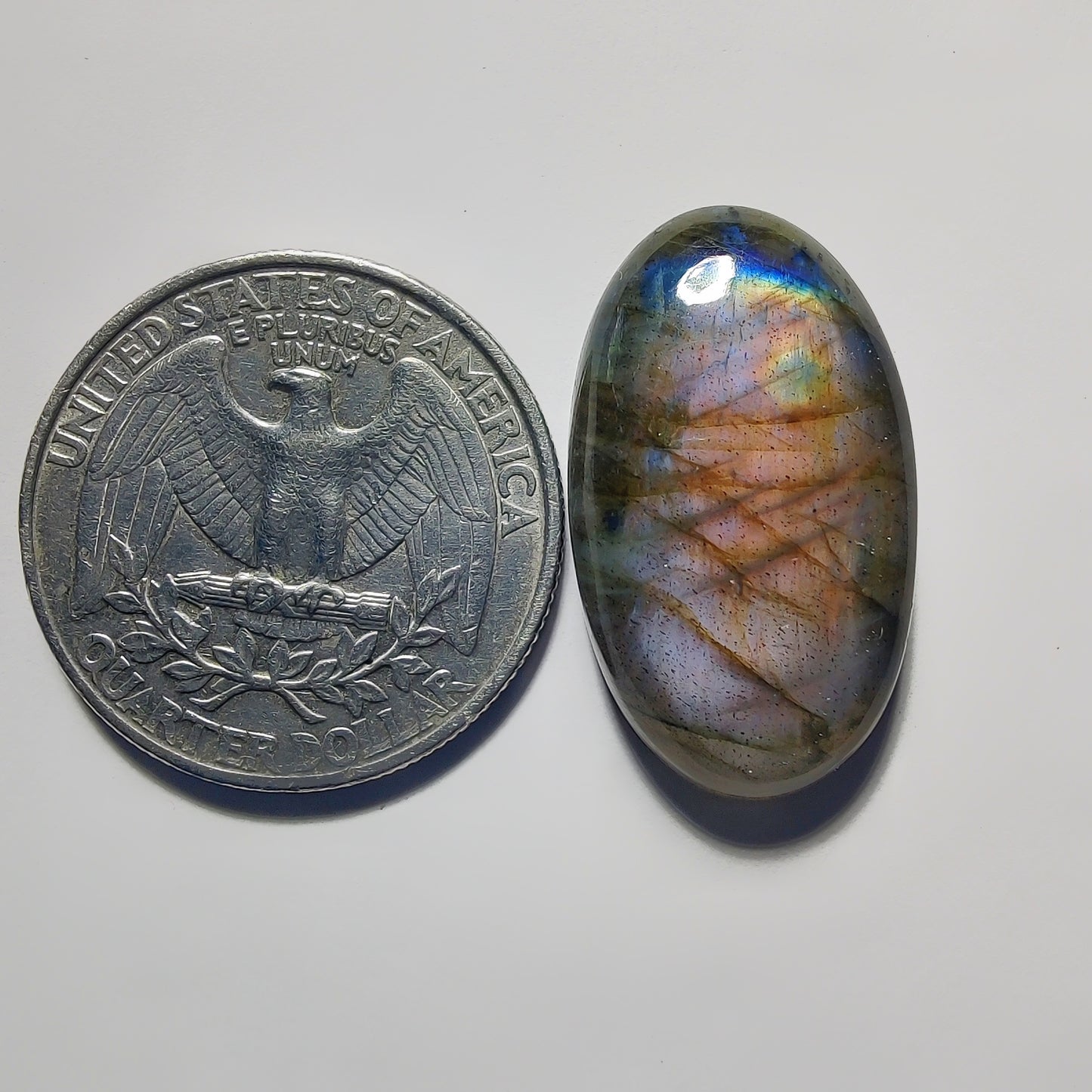 Labradorite gemstone cabochon - natural crystal healing stone for jewelry making by Gemivra