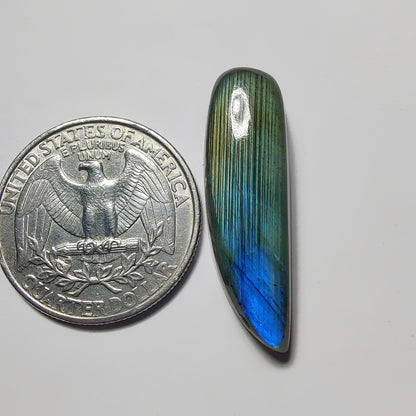 Labradorite gemstone cabochon - natural crystal healing stone for jewelry making by Gemivra