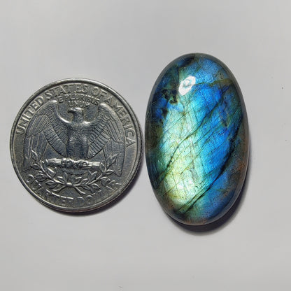 Labradorite gemstone cabochon - natural crystal healing stone for jewelry making by Gemivra