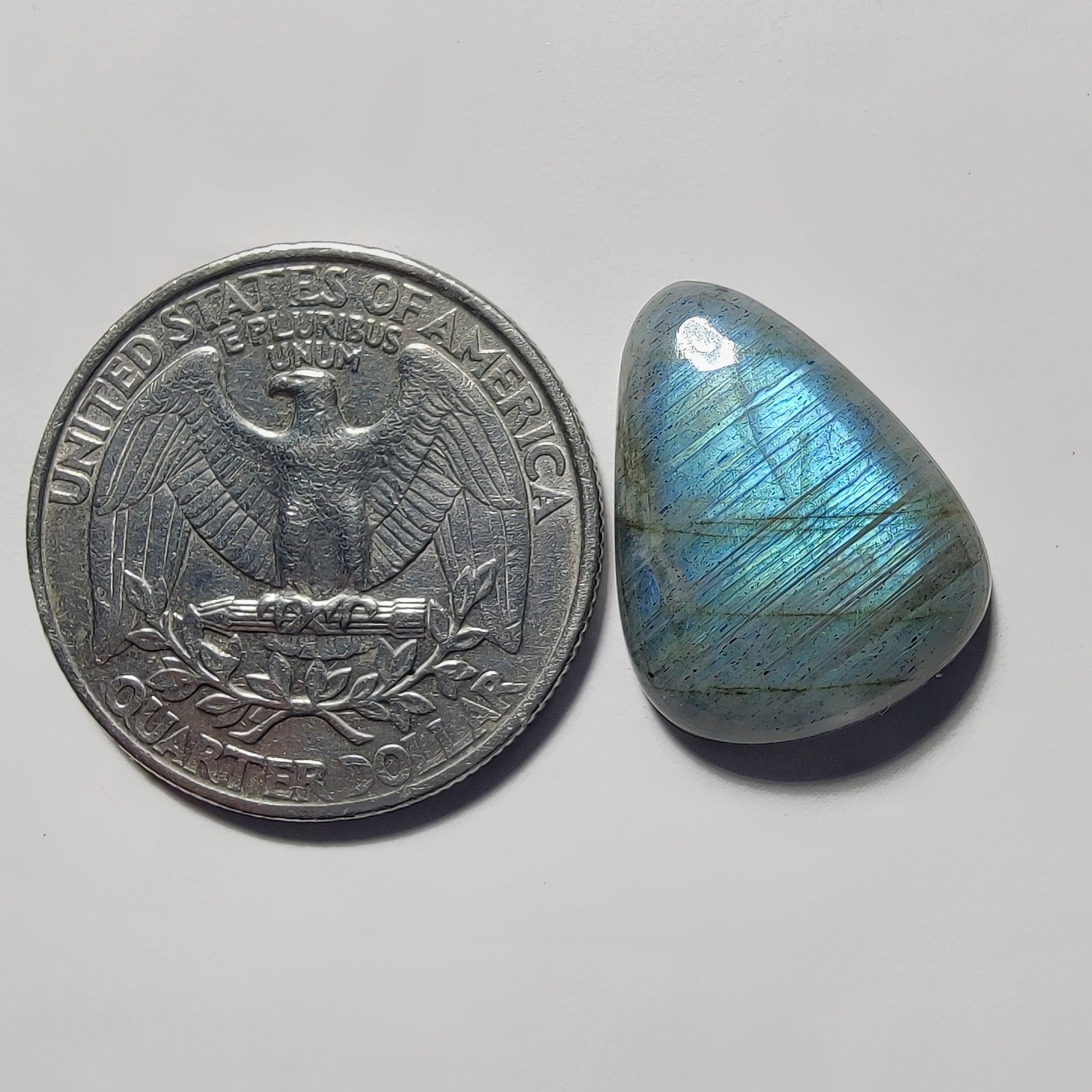 Labradorite gemstone cabochon - natural crystal healing stone for jewelry making by Gemivra