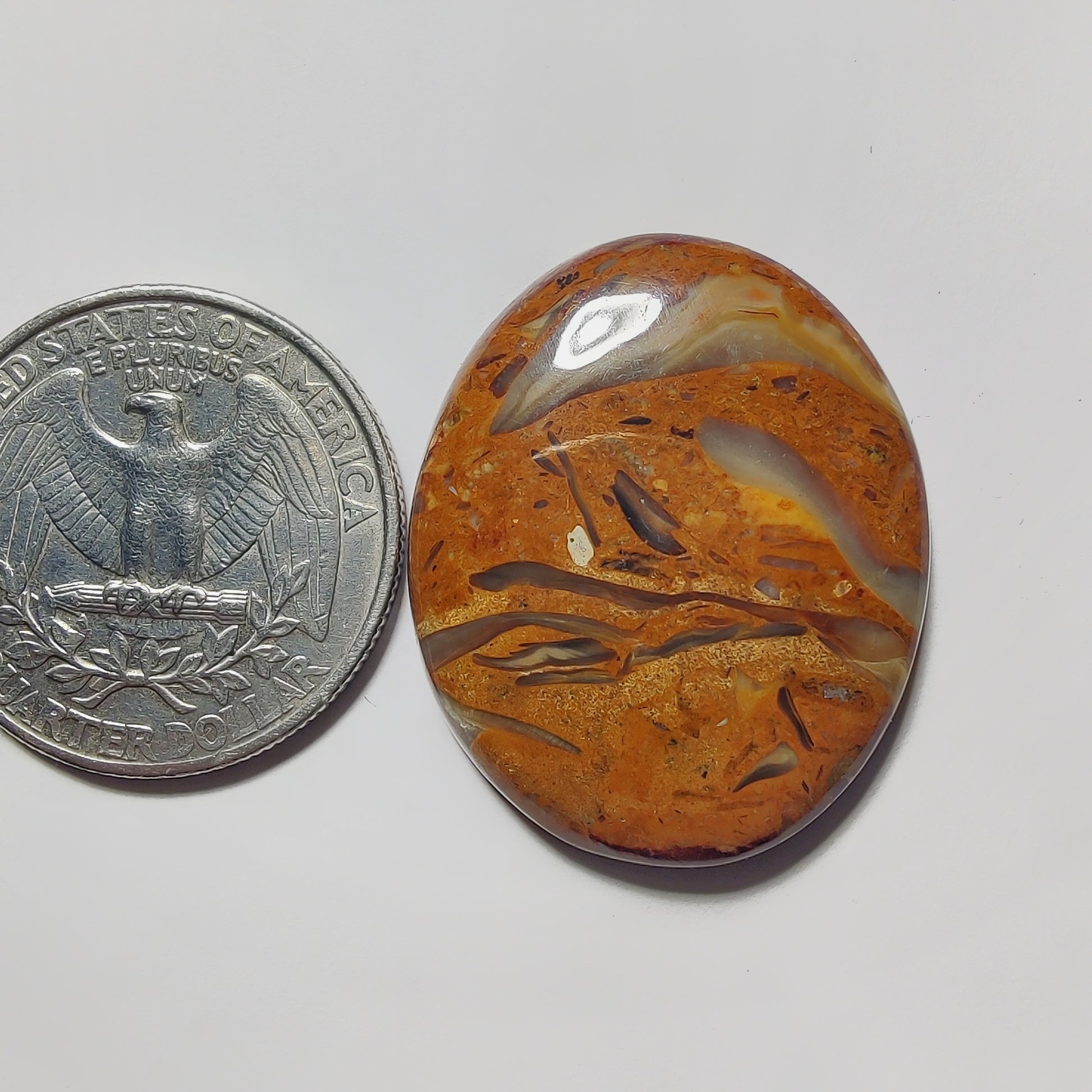 Mariam Jasper gemstone cabochon - natural crystal healing stone for jewelry making by Gemivra