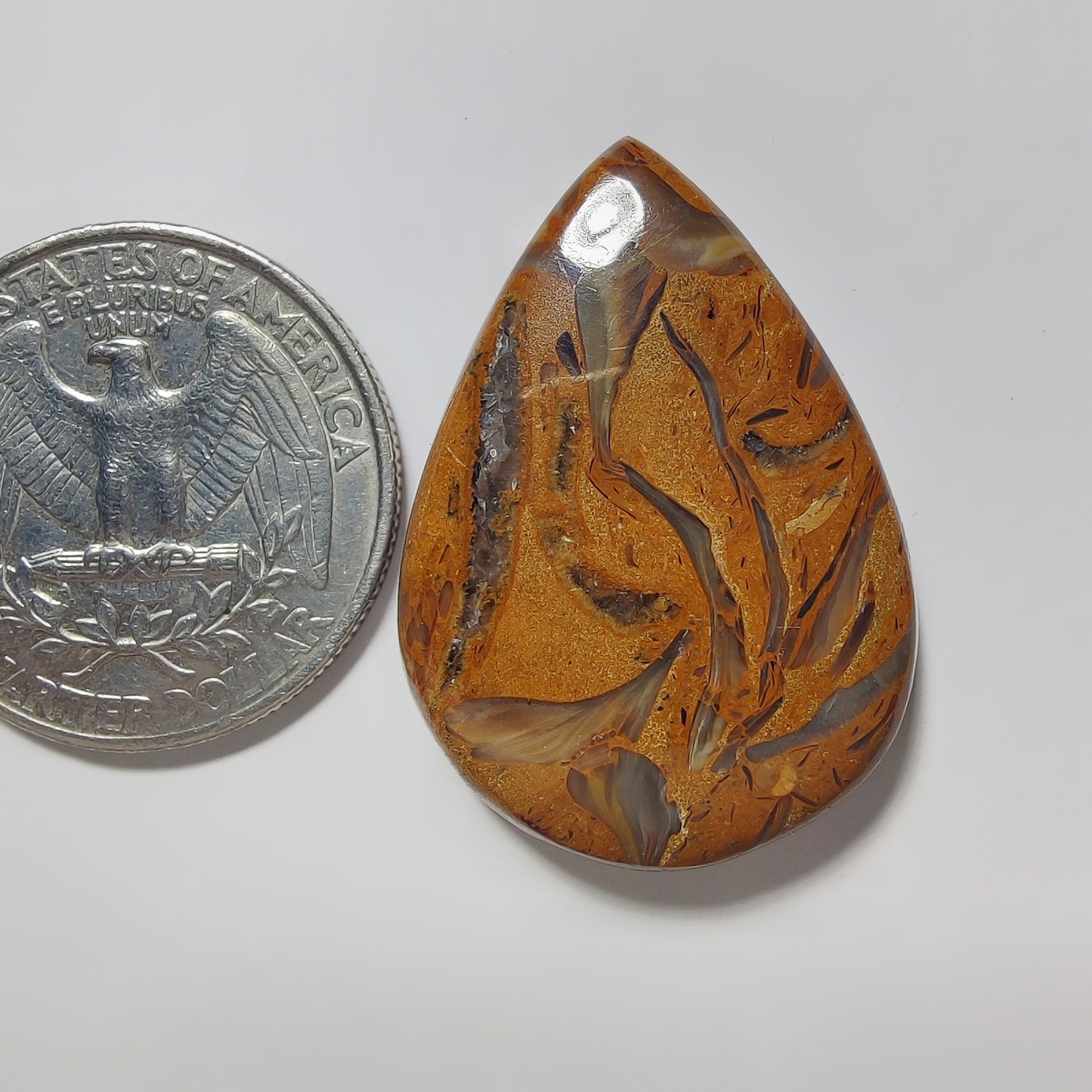 Mariam Jasper gemstone cabochon - natural crystal healing stone for jewelry making by Gemivra